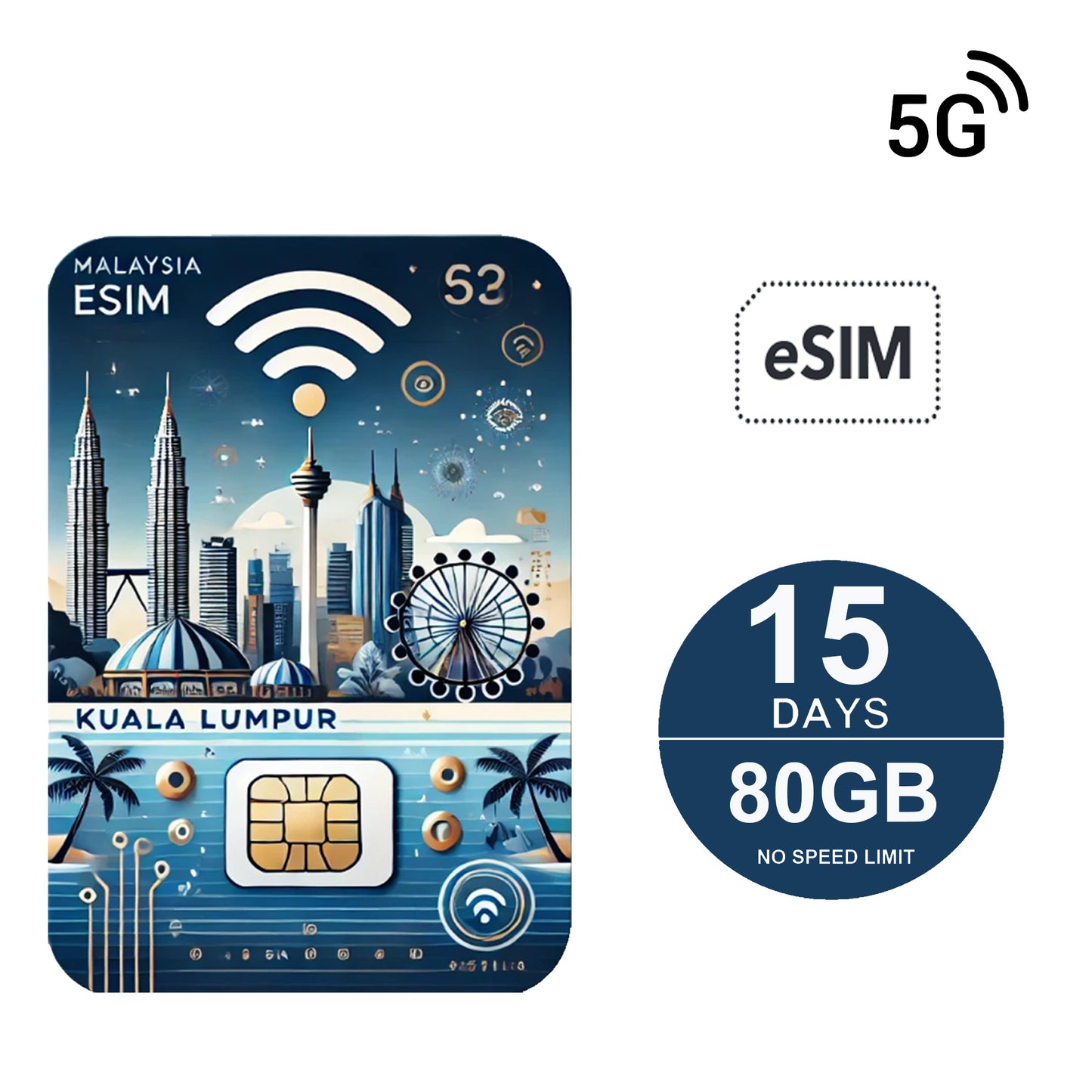 15-Day Malaysia eSIM | Instant Activation & 5G Network