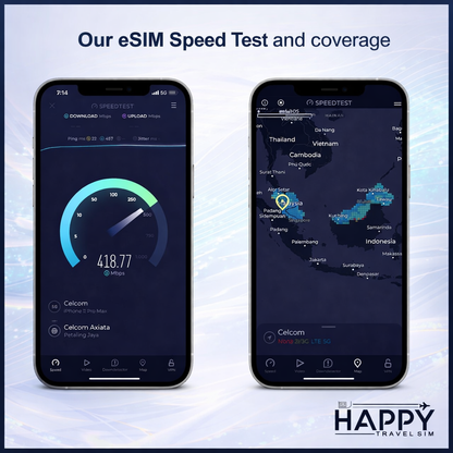 30-Day 120GB Malaysia Tourist eSIM | Instant Activation & 5G Network